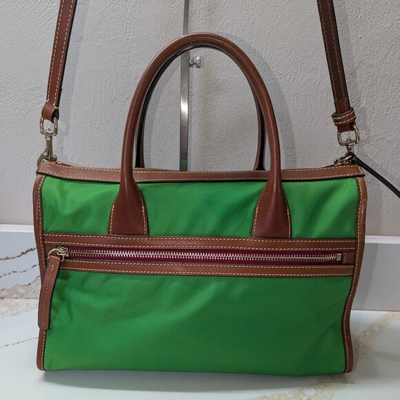 Dooney & Bourke green nylon and leather hand/shoulder bag. EUC! - Picture 12 of 12